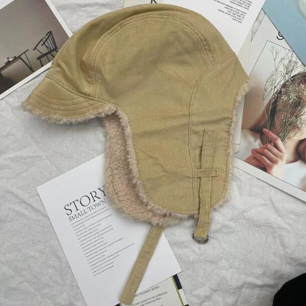 Vintage Fleece Ear Guards Hat for Ladies | Embroidered Cap