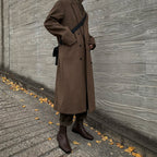 Men's Thick Loose Woolen Long Coat