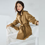 Casual Elegant Short Trench Coat for Women