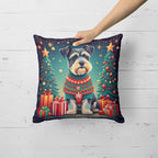 Schnauzer Christmas Throw Pillow