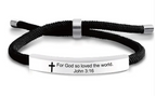 Scripture Cross Cord Bracelet (Psalm 46:5) | Christian Jewelry