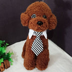 Striped Bow Tie Scarf Collar for Dogs and Teddies