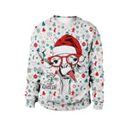 Women's Christmas Crew Neck Sweatshirt Dress | Streetwear
