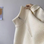 Men's Half Zip Turtleneck Knitting Sweater