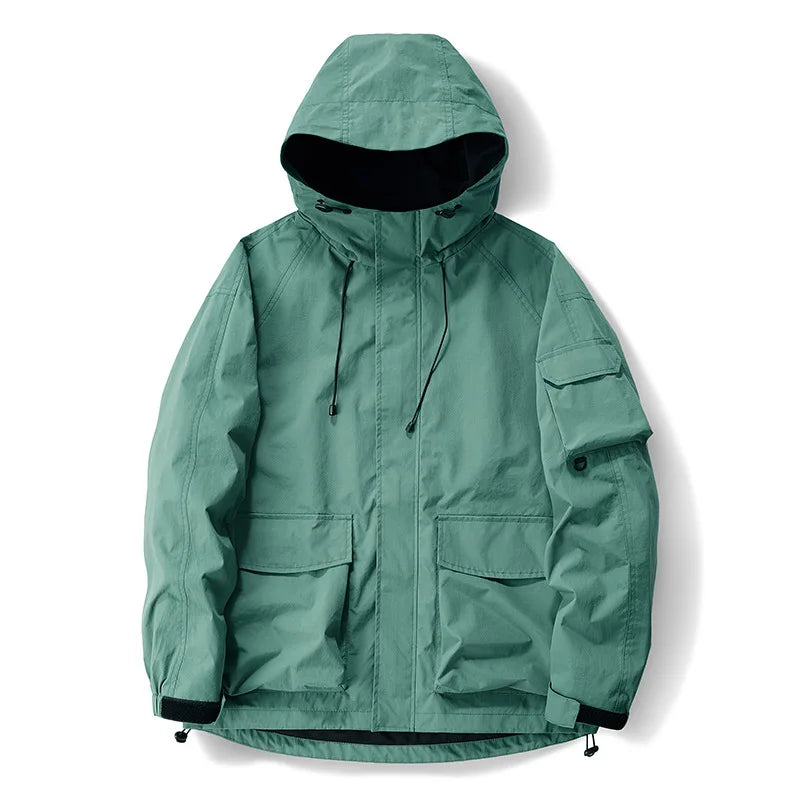 Men's Fashionable Loose Fit Multi-Pocket Jacket