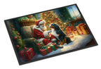 Bernese Mountain Dog and Santa Claus Doormat