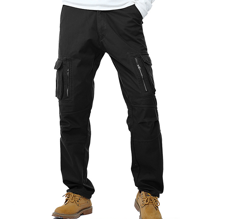 Men's Warm Cashmere Winter Leisure Pants with Pockets