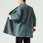 Men's Vintage Loose Kimono Jacket in Black, Blue, Green