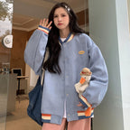 Casual Thin Retro Jacket for Girls in Spring & Autumn