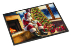 Shiba Inu and Santa Claus Doormat