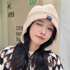 Thickened Warm Earmuff Cute Fashion Hat | Embroidered Cap