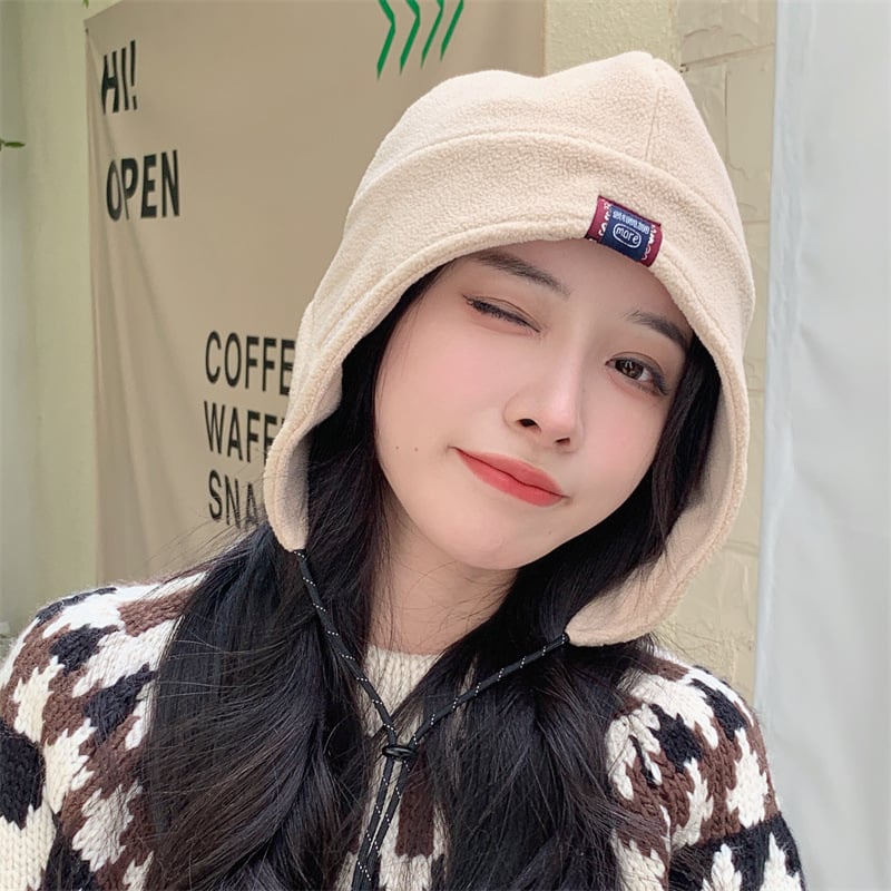 Thickened Warm Earmuff Cute Fashion Hat | Embroidered Cap