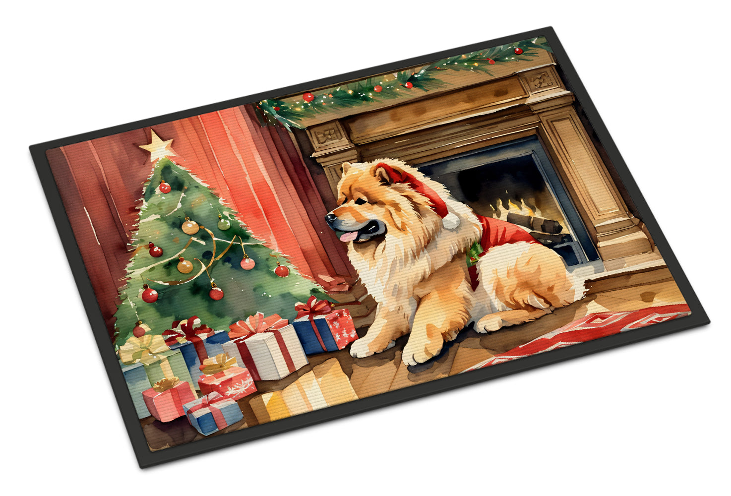 Chow Chow Cozy Christmas Doormat
