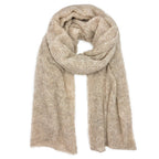 Almond Ultra Plush Alpaca Scarf