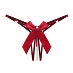 Multicolor Nylon Adjustable Thong with Pearl Massage