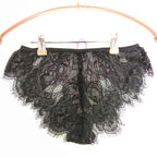 Lace Triangle Panties with Low Waist Design