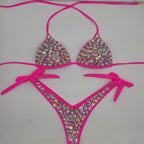 2021 New Handmade Rhinestone Bikinis Swimwear Collection