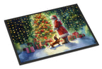 Dachshund and Santa Claus Doormat
