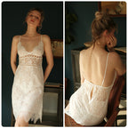 Summer V-Neck Strappy Nightgown - Stylish Homewear Dress