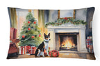 Basenji Cozy Christmas Throw Pillow