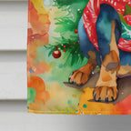 Dachshund Christmas House Flag