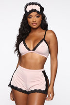 Women's Deep V-Neck Lace Lingerie and Sleepwear