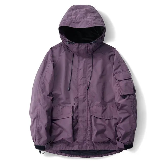 Men's Fashionable Loose Fit Multi-Pocket Jacket