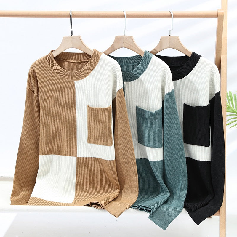 Men's Round Neck Warm Pullover Sweater | Streetwear
