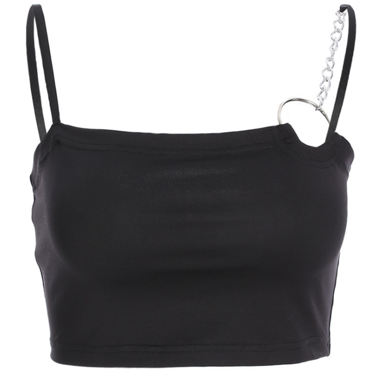 New Women's Crop Top with Iron Ring Straps