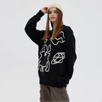 Harajuku Style Couple Jumper Tops