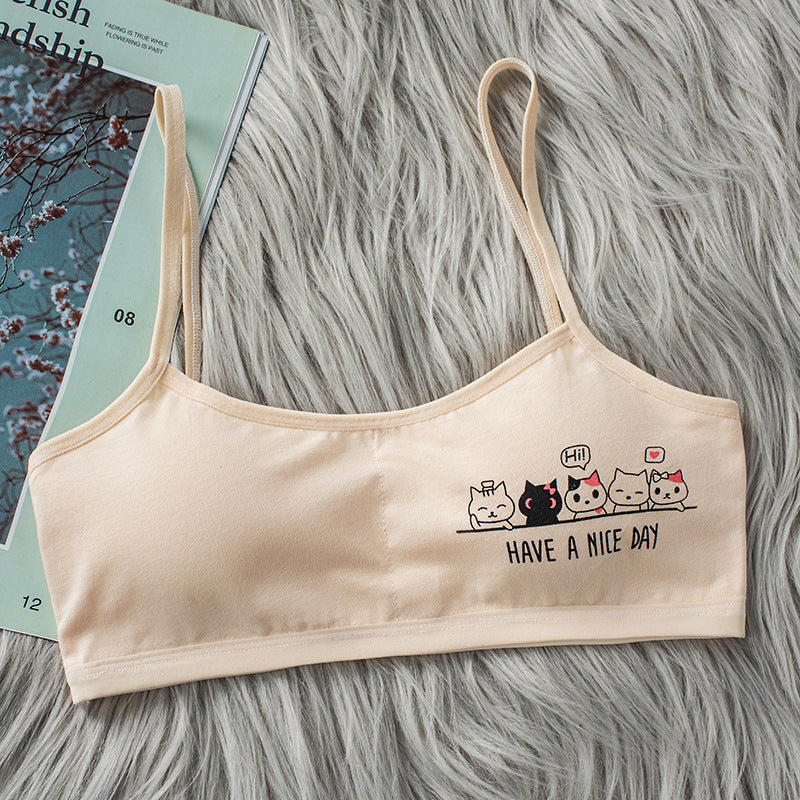 Pure Cotton Camisole Training Bra for Girls