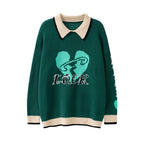 American Love Lapel Sweater for Men and Women