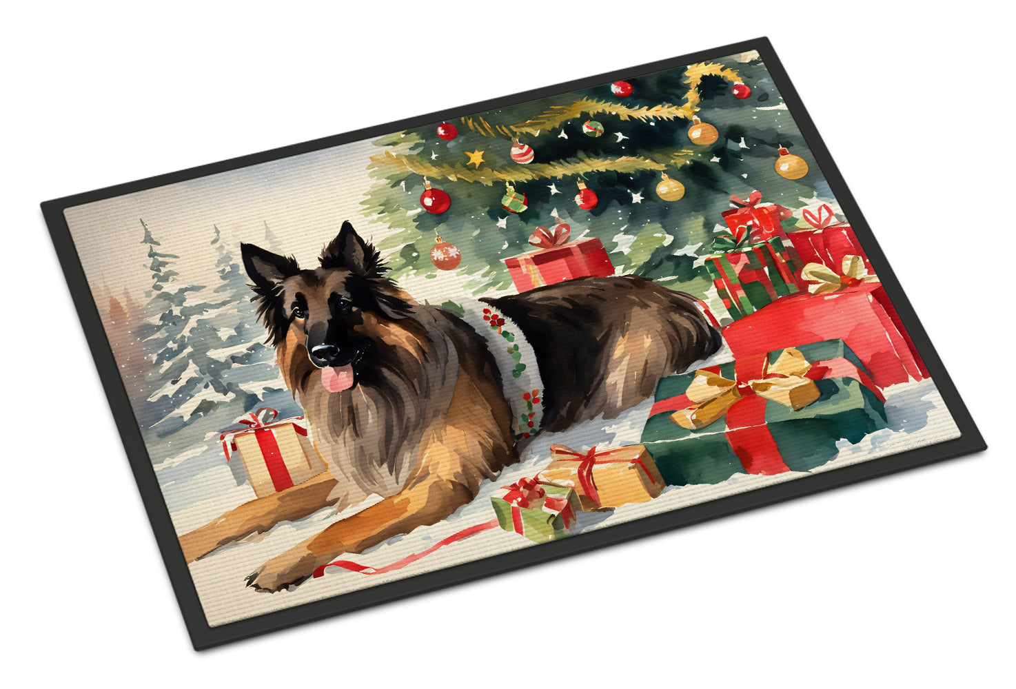 Belgian Tervuren Cozy Christmas Doormat