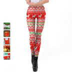 Christmas Gift Digital Print High Elastic Leggings