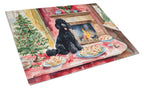 Poodle Christmas Cookies Glass Cutting Board