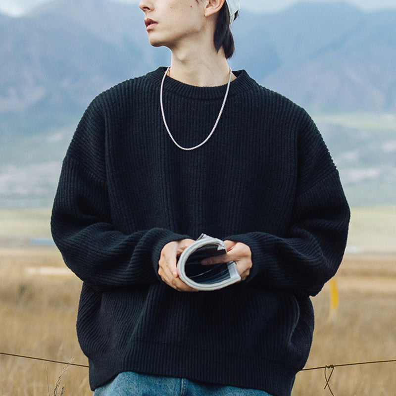 Men's Retro Thick Needle Sweater for Couples