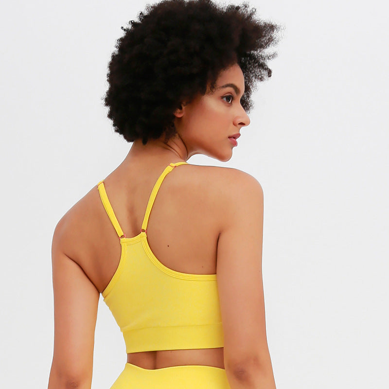2020 New Cross-Border Yoga Outfit - Crop Top & Bra
