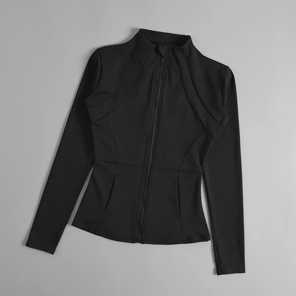 Long Sleeve Slim-Fit Fitness Jacket