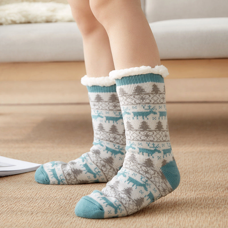 Christmas Floor Socks for Adults - Non-Slip Slippers