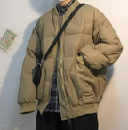 Men's Fashion Thickened Warm Baseball Down Jacket