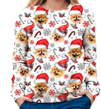 Women's Christmas Printed Round Neck T-shirt | Streetwear