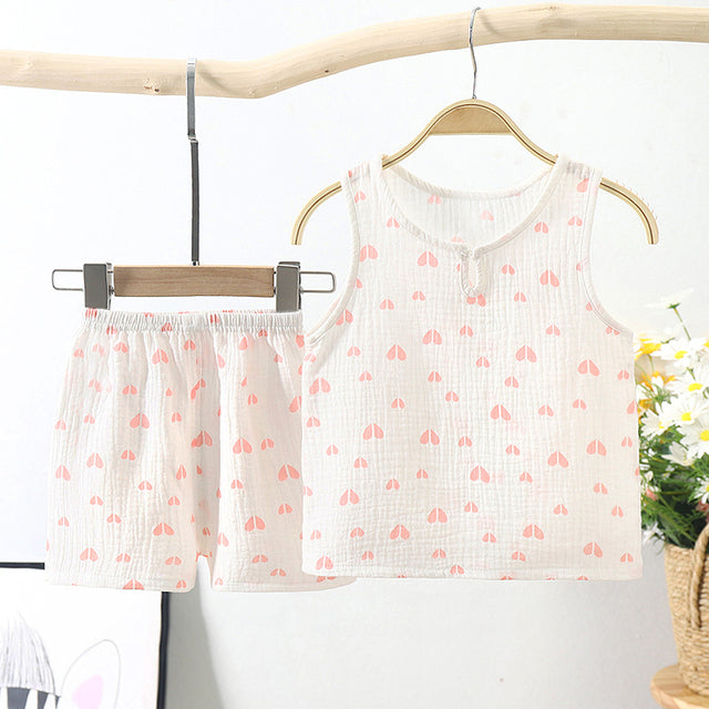 Infant Cotton Tank and Shorts Set