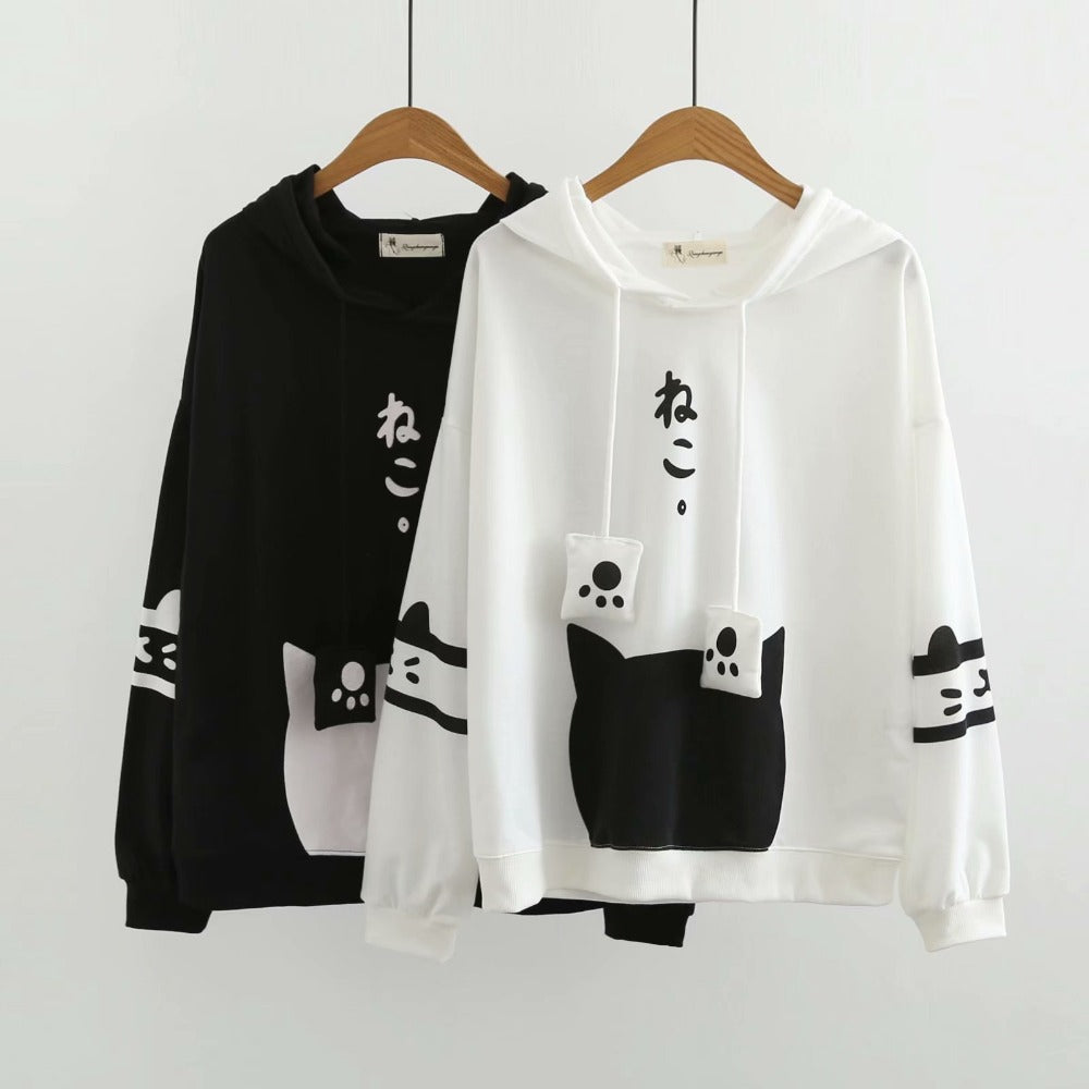 Harajuku Kawaii Cat Ear Hoodie for Girls