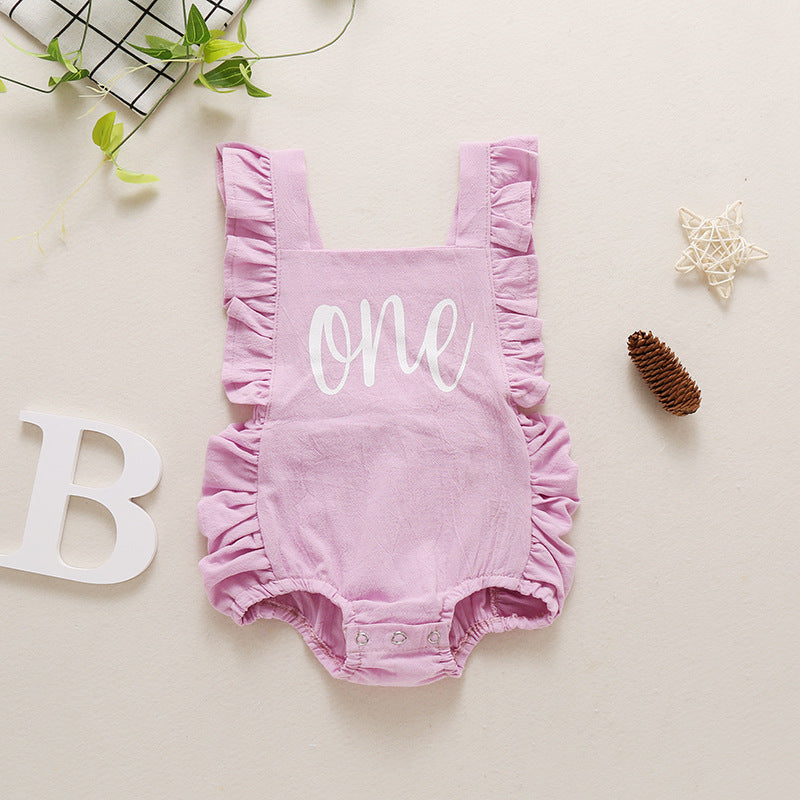 2024 Summer Girls' Romper Bodysuit in Multiple Colors