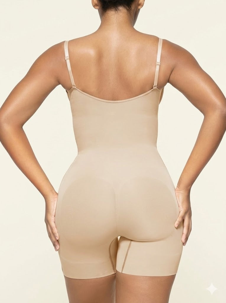 Open Bust Seamless Tummy Control Bodysuit