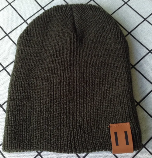 Parent-child wool hat warm hat knitted hat | Embroidered Cap