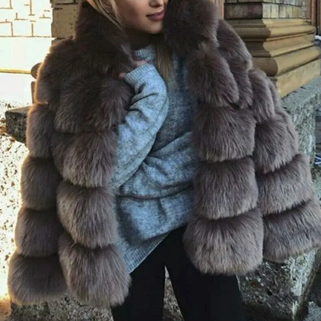 Women's Luxury Faux Fur Jacket