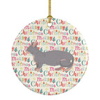 Dwelf #1 Cat Christmas Ceramic Ornament