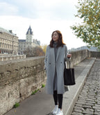 Women's Mid-Length Loose Woolen Coat