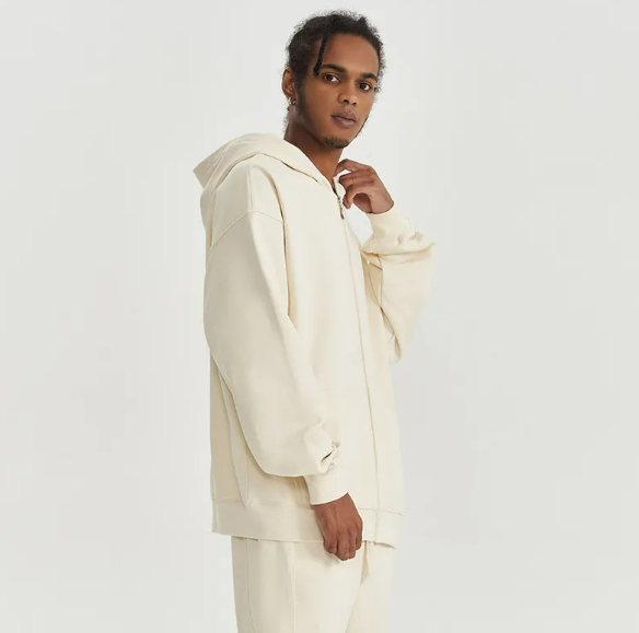 Autumn/Winter Terry Zipper Hoodie | Streetwear